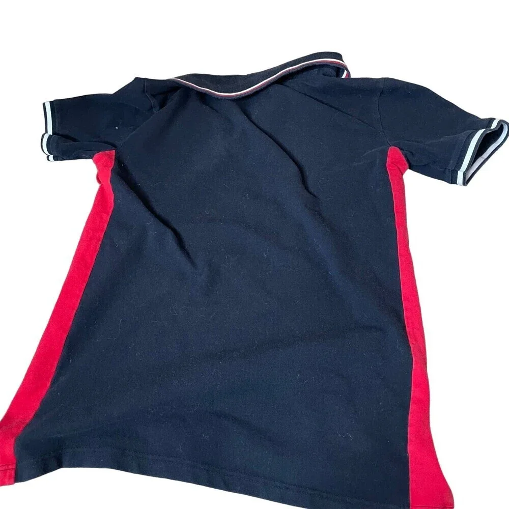 Ralph Lauren Polo large horse embroidered shirt top collared black/yellow/red